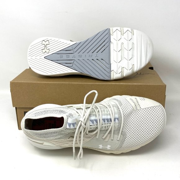 🌸Sale🌸 Under Armour UA Project Rock2 Mesh White Sneaker Women’s 3022398-103 - Picture 2 of 10